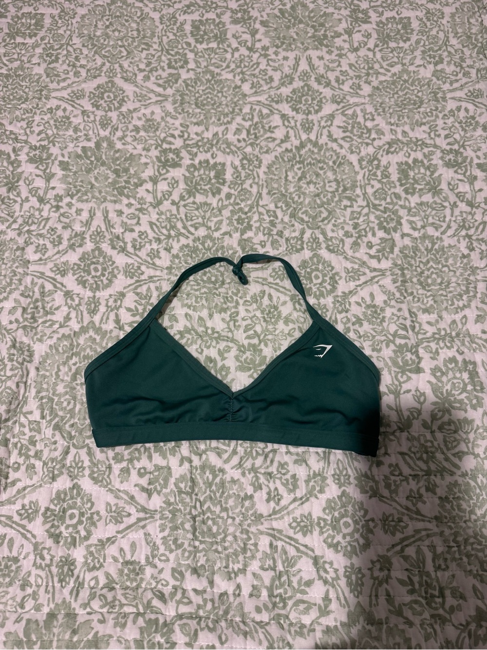Gymshark Forest Green Halter Sports Bralette